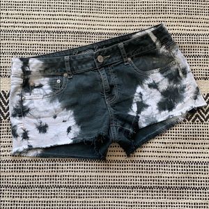 AEO Tie Dye Denim Shorts
